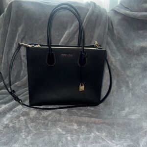 Michael Kors Black Mercer and Gold Satchel with Sleek Design - $120 or best offe